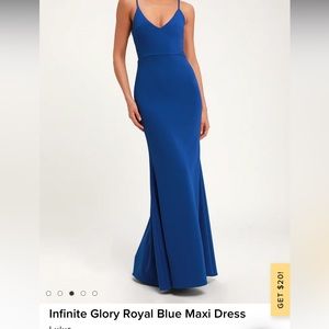 Lulu’s Infinite Glory Royal Blue Dress